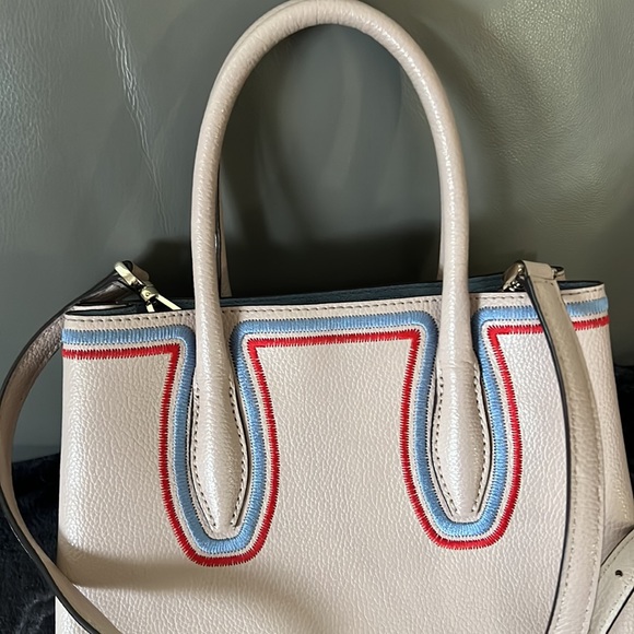 Kate Spade, New York EVA embroidered Bag with extra shoulder strap NICE - Picture 6 of 13